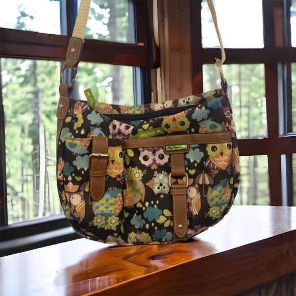 Lily Bloom Bags Lily Bloom Owl Print What A Hoot Crossbody Bag